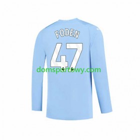 Koszulka Manchester City Phil Foden 47 Domowe Koszulki Piłkarskie 2023-2024 Długi Rękaw